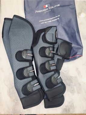 Premier Equine Airtechnology Knee Pro-Tech Travel Boots Navy Large SET OF 4 New